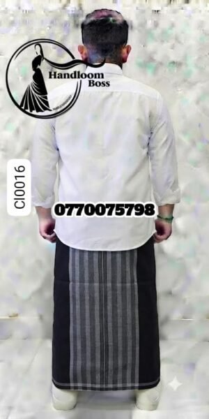 Best Navy Blue Handloom Cotton Sarong cl0020