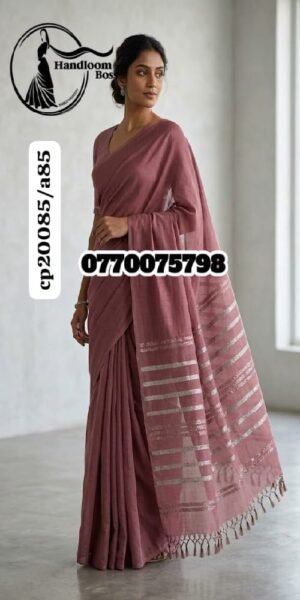 Best Burge Handloom Cotton Saree cd20085/a85