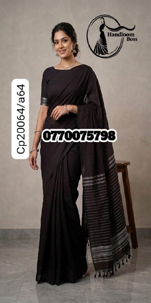Best Coffee Brown Handloom Cotton Saree cp20064/a64 Best Coffee Brown Handloom Cotton Saree cp20064/a64