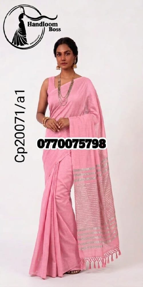 Best Pink Handloom Cotton Saree cp20071/a1 Best Pink Handloom Cotton Saree cp20071/a1