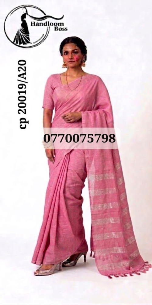 Pink Handloom Cotton Saree cp20019/a20 Pink Handloom Cotton Saree cp20019/a20