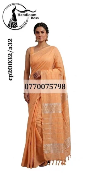 Butter Handloom Cotton Saree cp20032/a32