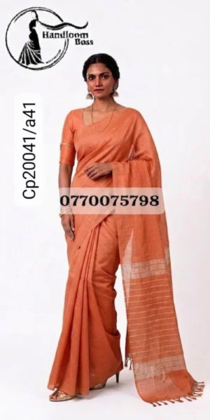 kanakambaram handloom cotton saree cp20041/a41