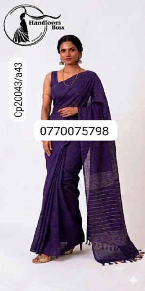 vilot handloom cotton saree cp20043/a43