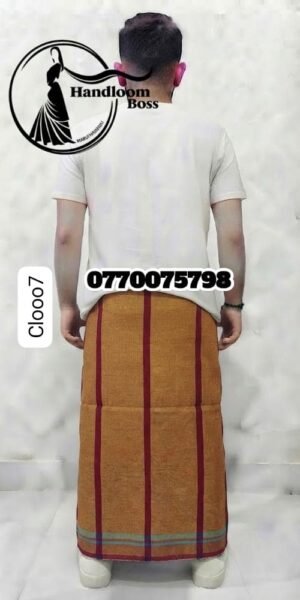 Golden Yellow handloom cotton sarong-cl0007
