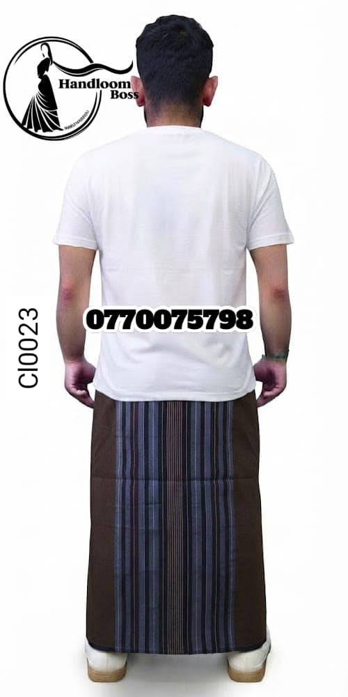 Best Brown Handloom Cotton Sarong cl0023 Best Brown Handloom Cotton Sarong cl0023