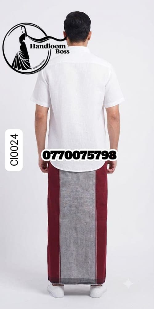 Best Red Maroon Handloom Cotton Sarong cl0025 Best Red Maroon Handloom Cotton Sarong cl0025