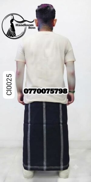 Best Black Handloom Cotton Sarong cl0025