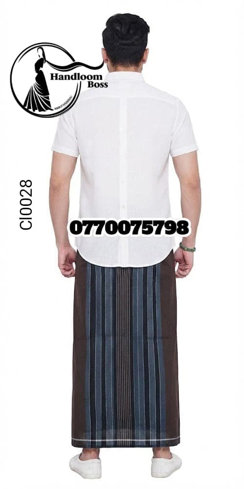 Best Brown Handloom Cotton Sarong cl0028 Best Brown Handloom Cotton Sarong cl0028