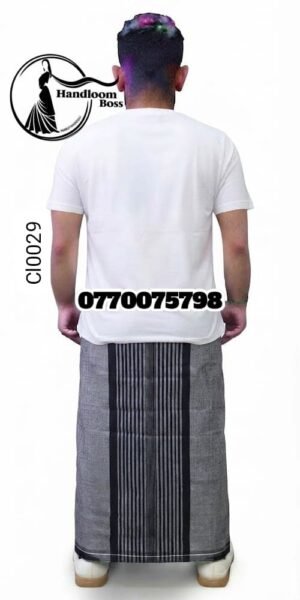 Best Gray Handloom Cotton Sarong cl0029