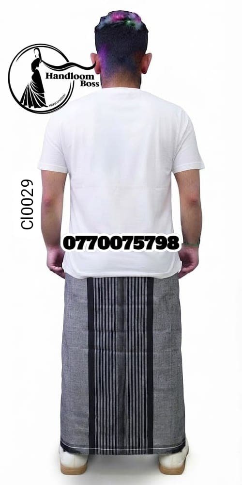 Best Gray Handloom Cotton Sarong cl0029 Best Gray Handloom Cotton Sarong cl0029