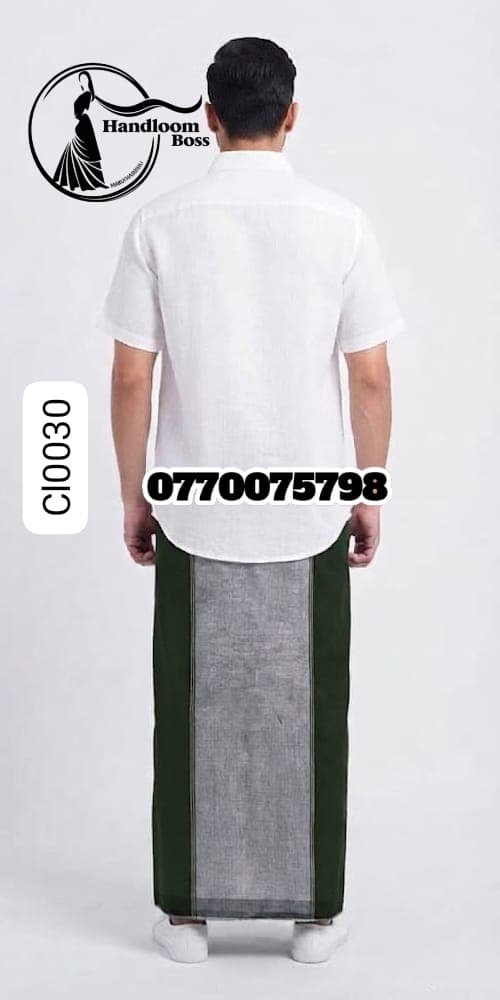 Best Army Green Handloom Cotton Sarong cl0030 Best Army Green Handloom Cotton Sarong cl0030